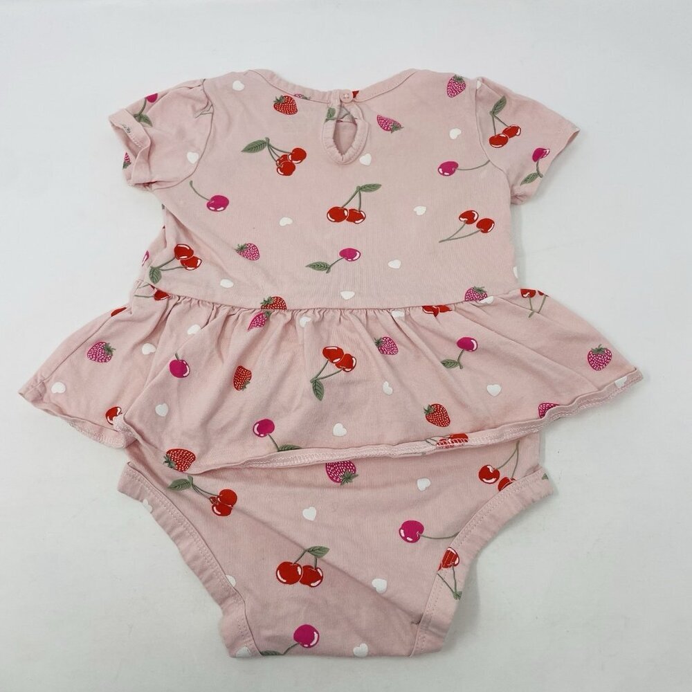 Carters Baby Girls 18 Months Fruit & Polka Dot Bodysuit Pants 3 Piece Set 1703 - Picture 3 of 9